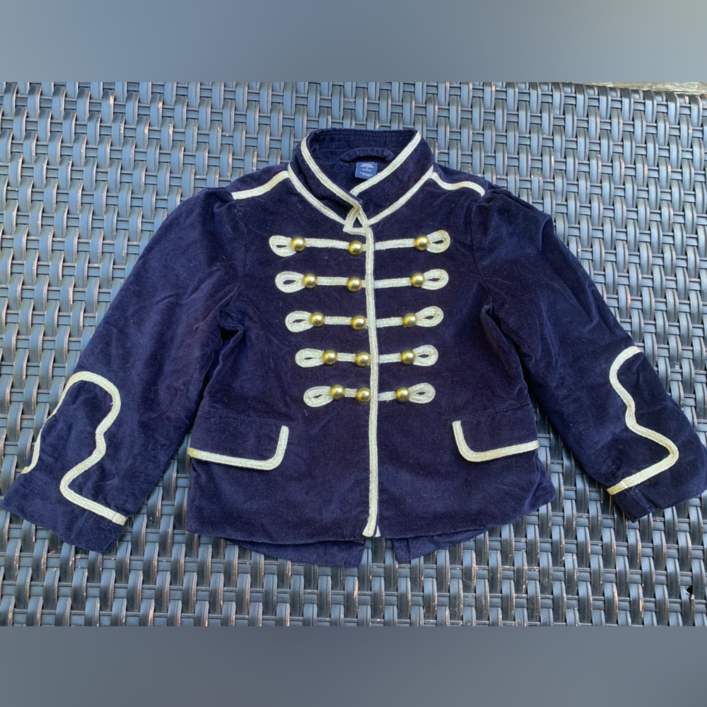Zara navy velvet jacket